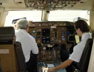 Pilotos en cabina