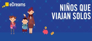 Imagen de la infografía de Edreams del estudio sobre menores solos en vuelos