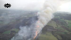 Imagen de los incendios que han afectado al Norte de España en el mes de diciembre (imagen SEPA)