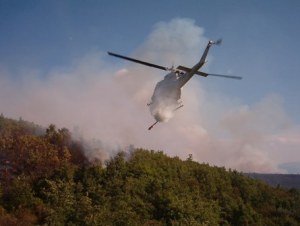 Operaciones de extinción de incendios. Foto COPAC